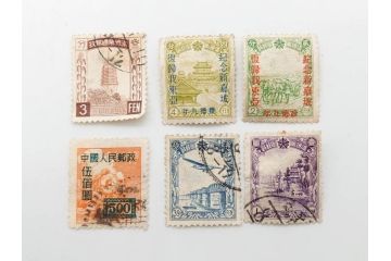 中華人民共和国　経済貿易展覧会　中国人民郵政　中華民国郵政　香港　満州　台湾　オオパンダ　イボハナザル　未使用・使用済　中国切手まとめてセット(猿、ジャイアントパンダ、中華民国航空郵票、外国切手、花、動物、風景、記念切手)(R-079736)