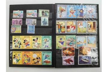 ディズニー　グレナダ　スペイン　キューバ　バチカン　フランス　アメリカ　チェコなど　外国切手まとめてセット(宇宙、馬、猫、犬、鳥、魚、花、植物、人物、車、飛行機、オリンピック、使用済み切手、切手帳)(R-079738)