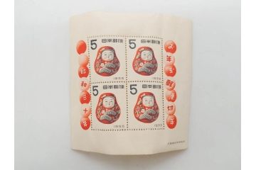未使用切手　昭和26年〜平成31年　68種　額面66,138円　お年玉切手まとめてセット(日本郵便、十二支、切手シート、お正月、縁起物、着物、子供、だるま、記念切手、切手コレクション)(R-079739)