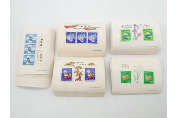 未使用切手　昭和26年〜平成31年　68種　額面66,138円　お年玉切手まとめてセット(日本郵便、十二支、切手シート、お正月、縁起物、着物、子供、だるま、記念切手、切手コレクション)(R-079739)
