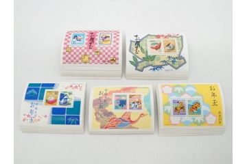 未使用切手　昭和26年〜平成31年　68種　額面66,138円　お年玉切手まとめてセット(日本郵便、十二支、切手シート、お正月、縁起物、着物、子供、だるま、記念切手、切手コレクション)(R-079739)
