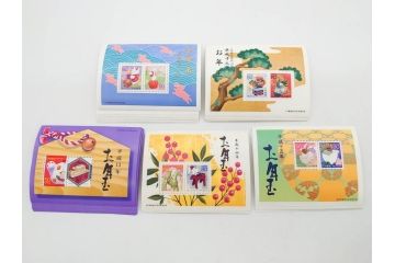 未使用切手　昭和26年〜平成31年　68種　額面66,138円　お年玉切手まとめてセット(日本郵便、十二支、切手シート、お正月、縁起物、着物、子供、だるま、記念切手、切手コレクション)(R-079739)