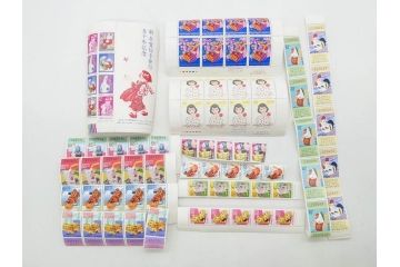 未使用切手　シート　バラ　額面92,111円　切手まとめてセット(20世紀デザイン、オリンピック、日本万国博覧会、天皇皇后両陛下御訪欧記念、ふみの日、ゆうペーン、ふるさと切手、美空ひばり、アンパンマン、ミッフィー、ウルトラマン、記念切手、切手コレクション)(R-079740)