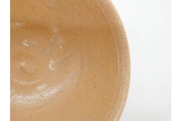 人間国宝　中里無庵(中里太郎右衛門)　唐津　宝珠　約15cm　4.9寸　和の味わいのある茶碗(抹茶碗、煎茶道具、茶道具、茶器、和食器、四寸九分、御物袋付き、外箱付き、共箱付き)(R-079746)