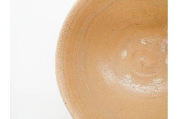 人間国宝　中里無庵(中里太郎右衛門)　唐津　宝珠　約15cm　4.9寸　和の味わいのある茶碗(抹茶碗、煎茶道具、茶道具、茶器、和食器、四寸九分、御物袋付き、外箱付き、共箱付き)(R-079746)