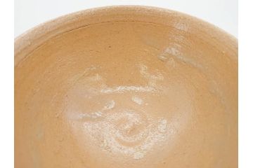 人間国宝　中里無庵(中里太郎右衛門)　唐津　宝珠　約15cm　4.9寸　和の味わいのある茶碗(抹茶碗、煎茶道具、茶道具、茶器、和食器、四寸九分、御物袋付き、外箱付き、共箱付き)(R-079746)