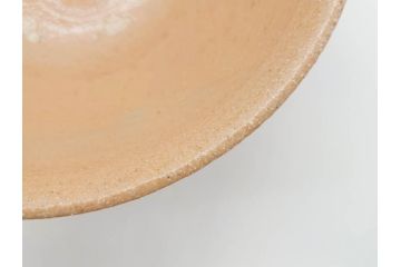 人間国宝　中里無庵(中里太郎右衛門)　唐津　宝珠　約15cm　4.9寸　和の味わいのある茶碗(抹茶碗、煎茶道具、茶道具、茶器、和食器、四寸九分、御物袋付き、外箱付き、共箱付き)(R-079746)