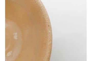 人間国宝　中里無庵(中里太郎右衛門)　唐津　宝珠　約15cm　4.9寸　和の味わいのある茶碗(抹茶碗、煎茶道具、茶道具、茶器、和食器、四寸九分、御物袋付き、外箱付き、共箱付き)(R-079746)