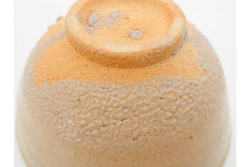 人間国宝　中里無庵(中里太郎右衛門)　唐津　宝珠　約15cm　4.9寸　和の味わいのある茶碗(抹茶碗、煎茶道具、茶道具、茶器、和食器、四寸九分、御物袋付き、外箱付き、共箱付き)(R-079746)