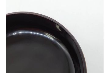 八代 中村宗哲　菊桐蒔絵　雅な美しさのある茶入(花、金彩、漆器、木製、茶入れ、茶筒、茶道具、茶器、又妙斎書付、共箱付き)(R-079748)