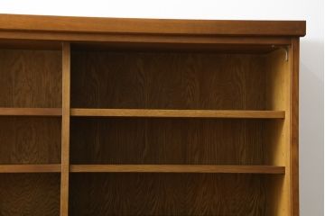 中古　民芸家具　ナラ材　和光　北樹　150N　上質な和の空間づくりにおすすめの水屋箪笥(食器棚、カップボード、戸棚、収納棚、キャビネット)(R-079756)