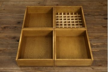 中古　民芸家具　ナラ材　和光　北樹　150N　上質な和の空間づくりにおすすめの水屋箪笥(食器棚、カップボード、戸棚、収納棚、キャビネット)(R-079756)