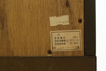 中古　maruni(マルニ木工)　地中海ロイヤル　照明と鏡付きで素敵なディスプレイが叶う飾棚80(キュリオケース、キャビネット、食器棚、カップボード、飾り棚、戸棚、収納棚)(定価約60万円)(R-079760)