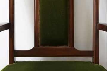 中古　美品　神戸洋家具　メープル不二屋　上品な佇まいが魅力的なアームチェア(ダイニングチェア、1P、一人掛け)(R-079765)