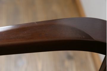 中古　美品　神戸洋家具　メープル不二屋　上品な佇まいが魅力的なアームチェア(ダイニングチェア、1P、一人掛け)(R-079765)