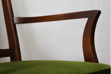 中古　美品　神戸洋家具　メープル不二屋　上品な佇まいが魅力的なアームチェア(ダイニングチェア、1P、一人掛け)(R-079765)