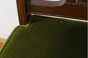 中古　美品　神戸洋家具　メープル不二屋　上品な佇まいが魅力的なアームチェア(ダイニングチェア、1P、一人掛け)(R-079765)