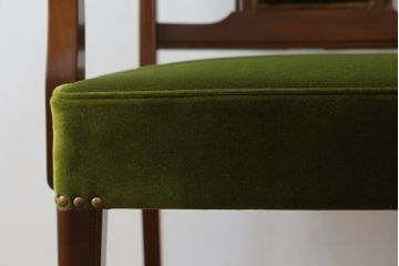 中古　美品　神戸洋家具　メープル不二屋　上品な佇まいが魅力的なアームチェア(ダイニングチェア、1P、一人掛け)(R-079765)