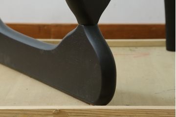 中古　リプロダクト品　イサム・ノグチ(Isamu Noguchi)　洗練されたモダンデザインが美しいセンターテーブル(コーヒーテーブル、ローテーブル、ガラステーブル、カクテルテーブル、リビングテーブル)(R-079767)