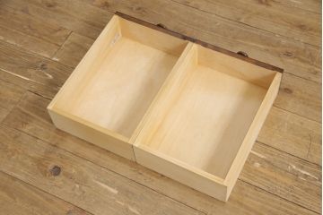 和製ビンテージ　北海道民芸家具　希少!　絶版品・レア品　クラシカルな雰囲気を盛り立てるライティングビューロー(簿記机、ワークデスク、在宅用、在宅ワーク用、ヴィンテージ)(R-079771)