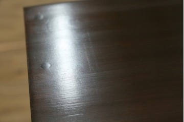 和製ヴィンテージ　希少な廃番品　レア!　北海道民芸家具　シックなデザインのライティングビューロー　(R-079771)
