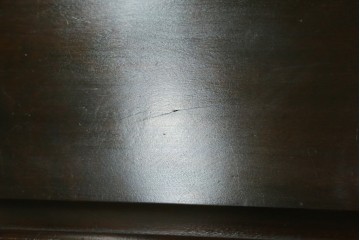 和製ヴィンテージ　希少な廃番品　レア!　北海道民芸家具　シックなデザインのライティングビューロー　(R-079771)