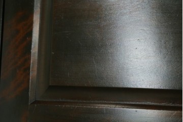 和製ヴィンテージ　希少な廃番品　レア!　北海道民芸家具　シックなデザインのライティングビューロー　(R-079771)