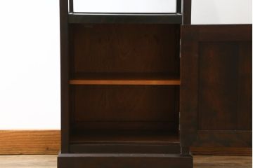 中古　北海道民芸家具　品のあるクラシカルなデザインが魅力的な電話台(サイドテーブル、ナイトテーブル、花台、飾り台、収納棚)(R-079772)