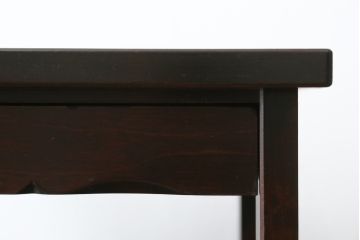中古　北海道民芸家具　品のあるクラシカルなデザインが魅力的な電話台(サイドテーブル、ナイトテーブル、花台、飾り台、収納棚)(R-079772)
