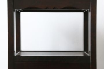 中古　北海道民芸家具　品のあるクラシカルなデザインが魅力的な電話台(サイドテーブル、ナイトテーブル、花台、飾り台、収納棚)(R-079772)