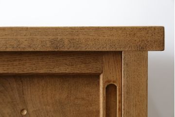 和製アンティーク　木味が趣あふれる関東水屋箪笥サイドボード(食器棚、収納棚、戸棚、キャビネット、茶棚、引き出し)(R-079775)