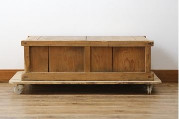 和製アンティーク　木味が趣あふれる関東水屋箪笥ローボード(ローチェスト、引き出し)(R-079776)