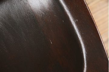 和製ビンテージ　松本民芸家具　#16型スピンドルチェア　ゆったりと座れるダイニングチェア(板座チェア、椅子、イス、ヴィンテージ)(定価約10万円)(R-079783)