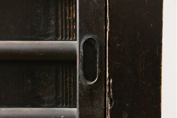 和製アンティーク　京都産　透かしの意匠がお洒落な和の趣溢れる三尺水屋箪笥(食器棚、収納棚、戸棚、キャビネット、重ね箪笥、店舗什器)(R-079784)