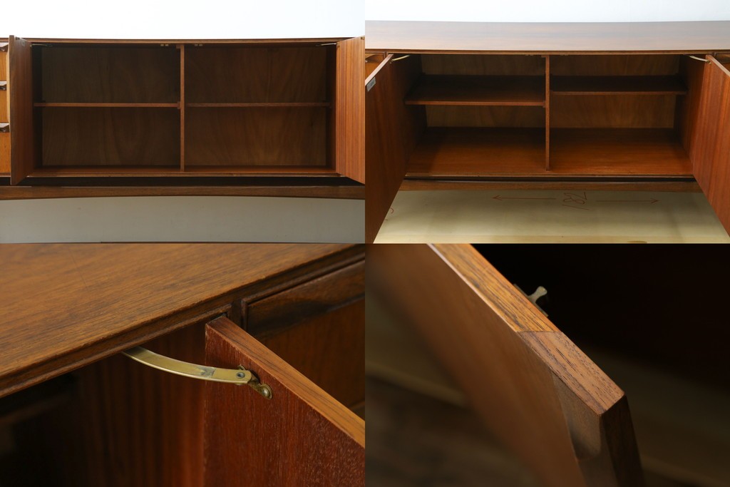 イギリスヴィンテージ　A.H.McIntosh(マッキントッシュ)社　深みある木の色合いが魅力のサイドボード　(R-079793)