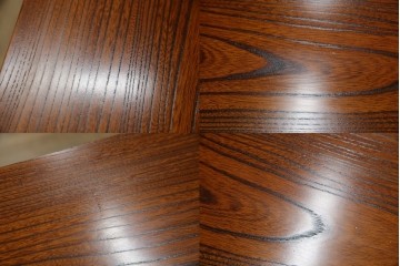 中古　美品!!　高級指物工芸家具　総欅(ケヤキ)材　漆塗り　重厚な佇まいが魅力の飾り棚　(R-079794)