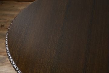イギリスアンティーク　高級品!!　特注品!!　重厚!!バルボスレッグが珍しい大きなエクステンションテーブル(ダイニングテーブル、ドローリーフテーブル、食卓、4人掛け、6人掛け、英国)(R-079796)