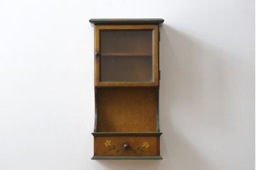 中古　バロッサバレンティ(VARO,S.A. VALENTI)　スペースを有効活用できるウォールキャビネット(壁掛け収納棚、戸棚、吊り棚、引き出し)(R-079798)