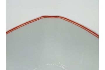 重要無形文化財　人間国宝　十三代 酒井田柿右衛門　有田焼　錦　笹文　約9cm　3寸　落ち着いた佇まいの中付5客セット(深皿、取鉢、小鉢、豆鉢、和食器、共箱付き、裏印、花押、三寸)(R-079801)