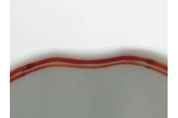 重要無形文化財　人間国宝　十三代 酒井田柿右衛門　有田焼　錦　笹文　約9cm　3寸　落ち着いた佇まいの中付5客セット(深皿、取鉢、小鉢、豆鉢、和食器、共箱付き、裏印、花押、三寸)(R-079801)