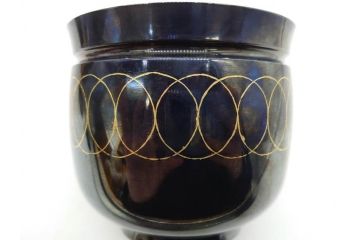 彫金家 信田洋　K20(20金)　赤銅　金象嵌　高い品格を感じる香炉(香爐、仏具、茶道具、裏印、共箱付き)(R-079808)