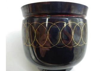 彫金家 信田洋　K20(20金)　赤銅　金象嵌　高い品格を感じる香炉(香爐、仏具、茶道具、裏印、共箱付き)(R-079808)