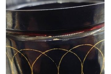 彫金家 信田洋　K20(20金)　赤銅　金象嵌　高い品格を感じる香炉(香爐、仏具、茶道具、裏印、共箱付き)(R-079808)