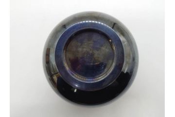 彫金家 信田洋　K20(20金)　赤銅　金象嵌　高い品格を感じる香炉(香爐、仏具、茶道具、裏印、共箱付き)(R-079808)
