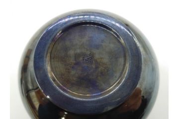 彫金家 信田洋　K20(20金)　赤銅　金象嵌　高い品格を感じる香炉(香爐、仏具、茶道具、裏印、共箱付き)(R-079808)