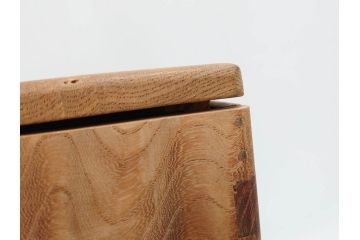 大正〜昭和初期　欅(ケヤキ)材　木の温もりを感じる四段重(四段重箱、お重、外箱付き)(R-079809)