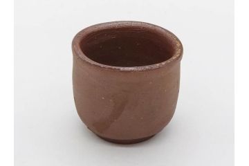 人間国宝　伊勢崎淳　備前焼　酒呑　変化にとんだ土の味わいが魅力のぐい呑み3客セット(蕎麦猪口、お猪口、御猪口、湯呑み、湯のみ、杯、盃、和食器、陶器、裏印、共箱付き)(R-079812)