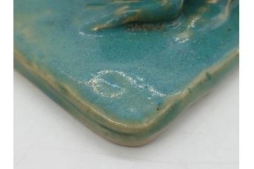 信田洋　Silver(シルバー)　龍馬 タイピン/鼓形 蓋置/陶彫 蛙 高さ 約5cm　匠の優れた技芸を堪能できる置物・蓋置・タイピンセット(銀、かえる、カエル、ネクタイ留め、アクセサリー、茶道具、煎茶道具、茶器、オブジェ、ディスプレイ、共箱付き)(R-079813)