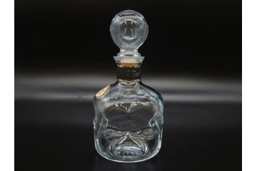軽井沢　KARUIZAWA　貯蔵17年　モルトウイスキー(MALT WHISKY)　空瓶　高級感漂うデキャンタ(空ボトル、空き瓶、デカンタ、ガラス、硝子、酒器、飾りボトル、ディスプレイ、外箱付き)(R-079818)