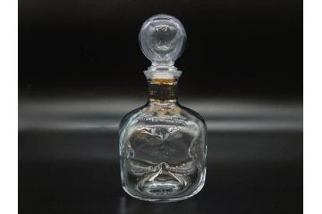 軽井沢　KARUIZAWA　貯蔵17年　モルトウイスキー(MALT WHISKY)　空瓶　高級感漂うデキャンタ(空ボトル、空き瓶、デカンタ、ガラス、硝子、酒器、飾りボトル、ディスプレイ、外箱付き)(R-079818)